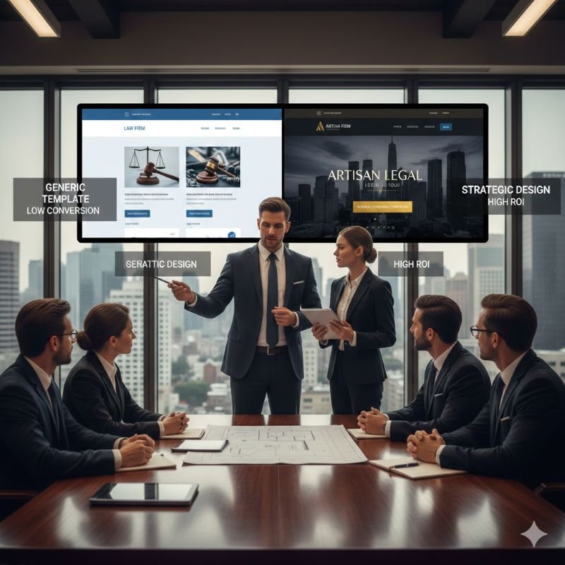 The Digital Gavel Why Generic Templates Fail Law Firms and How Strategic Design Wins Cases